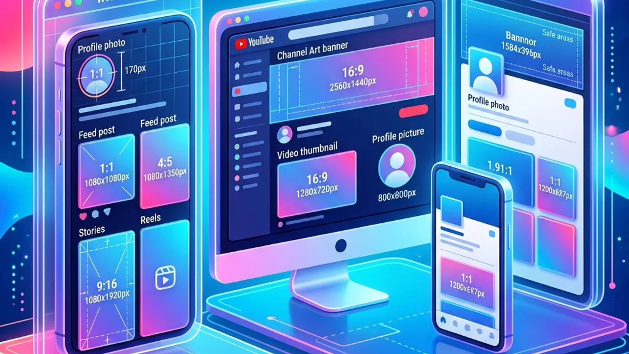 Social Media Image Size Guide: Optimizing for Instagram, YouTube, and LinkedIn