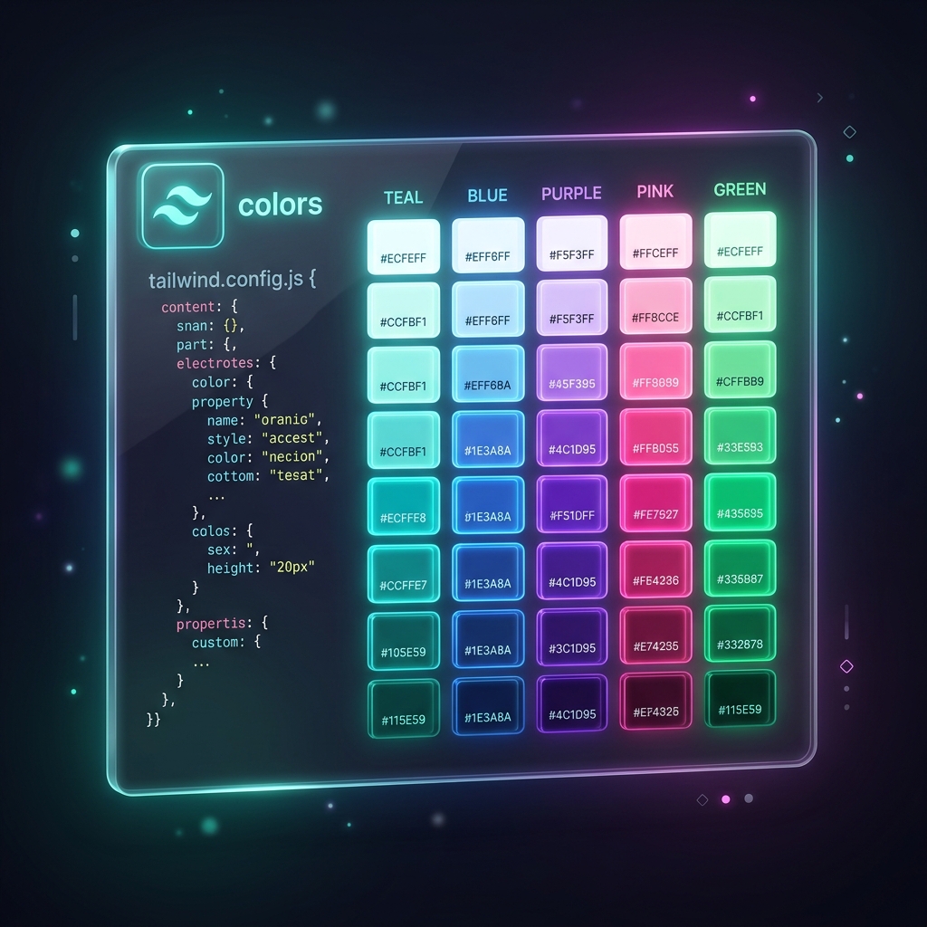Tailwind CSS v4 Custom Color Palette Config: CSS-First Theme Settings